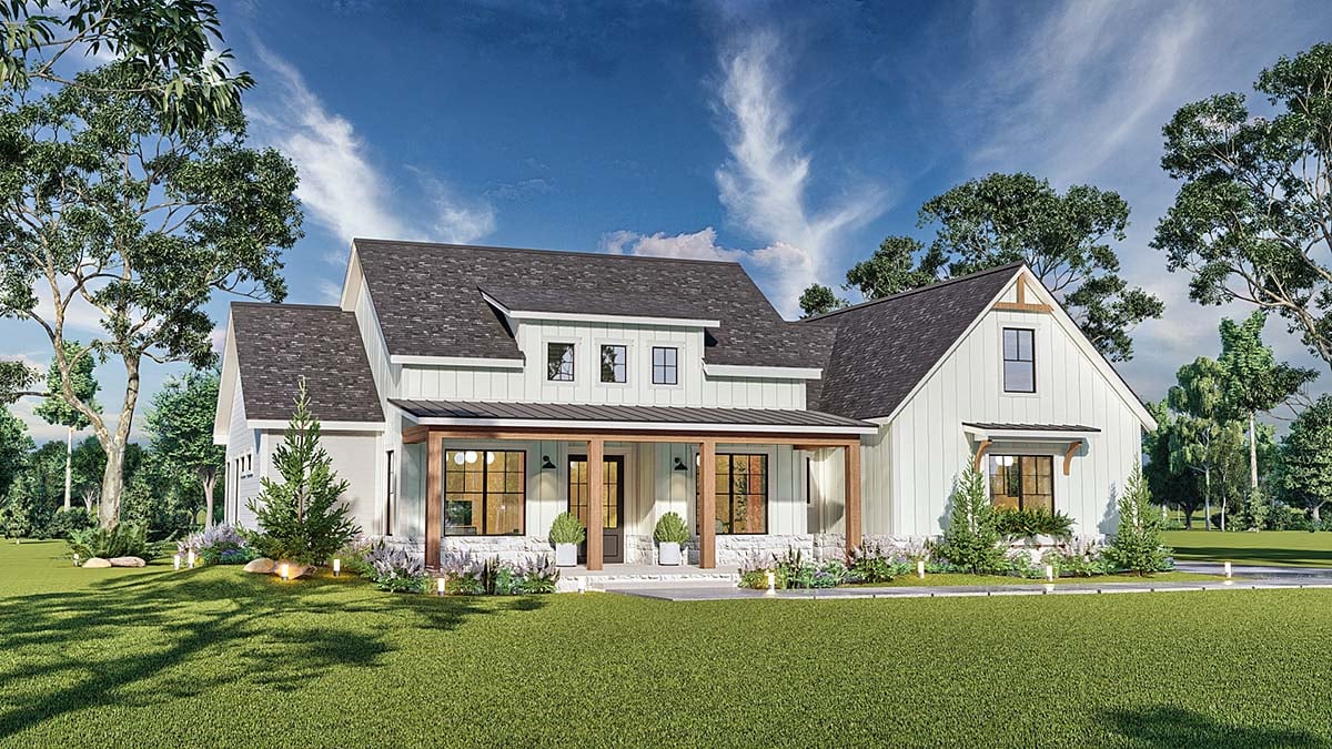 House Plan 72266 - Farmhouse Style with 2473 Sq Ft, 3 Bed, 3 Bath