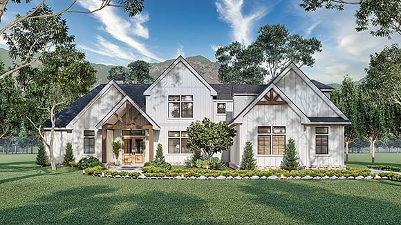 Country, Craftsman, Farmhouse House Plan 72268 with 3 Beds, 2 Baths, 2 Car Garage Elevation