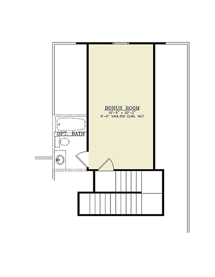 Contemporary, Farmhouse, New American House Plan 72283 with 3 Beds, 4 Baths, 2 Car Garage Second Level Plan