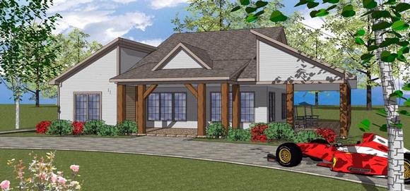 Coastal, Southern House Plan 72369 with 3 Beds, 3 Baths Elevation