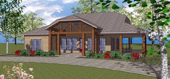 Coastal, Southern House Plan 72373 with 3 Beds, 3 Baths Elevation