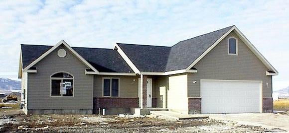 Traditional House Plan 72405 with 3 Beds, 2 Baths, 2 Car Garage Elevation