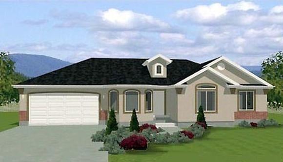 Traditional House Plan 72413 with 3 Beds, 2 Baths, 3 Car Garage Elevation