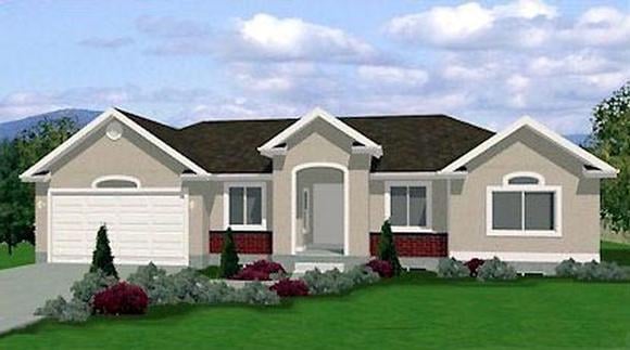 Traditional House Plan 72416 with 3 Beds, 2 Baths, 3 Car Garage Elevation
