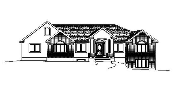 Traditional House Plan 72421 with 7 Beds, 4 Baths, 3 Car Garage Elevation