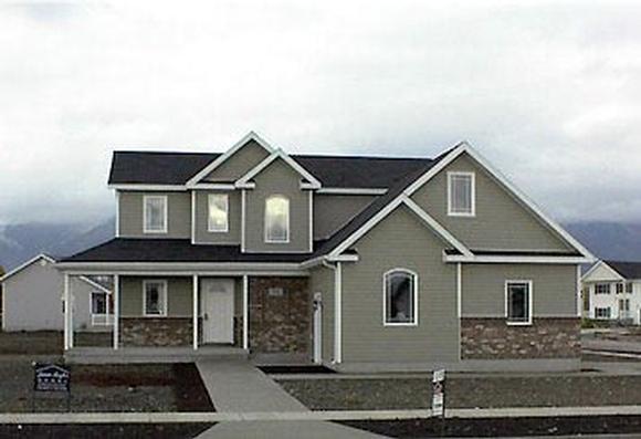 Traditional House Plan 72431 with 3 Beds, 3 Baths, 2 Car Garage Elevation
