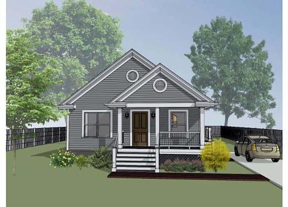 Bungalow House Plan 72702 with 3 Beds, 2 Baths Elevation