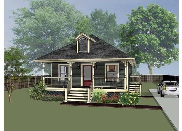 Bungalow House Plan 72708 with 3 Beds, 2 Baths Elevation