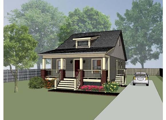 Bungalow, Cottage, Craftsman House Plan 72709 with 3 Beds, 2 Baths Elevation