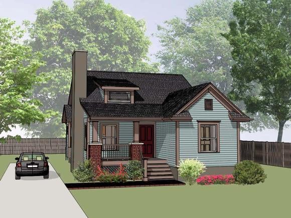Bungalow House Plan 72716 with 3 Beds, 2 Baths Elevation