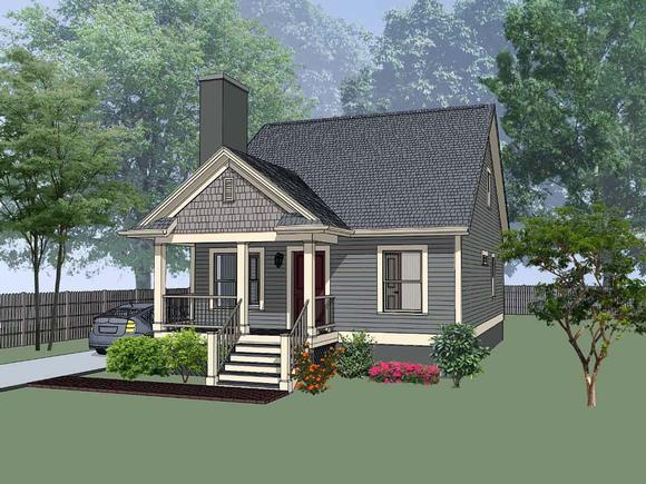 Bungalow House Plan 72717 with 3 Beds, 2 Baths, 2 Car Garage Elevation