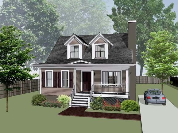 Bungalow House Plan 72722 with 3 Beds, 3 Baths Elevation
