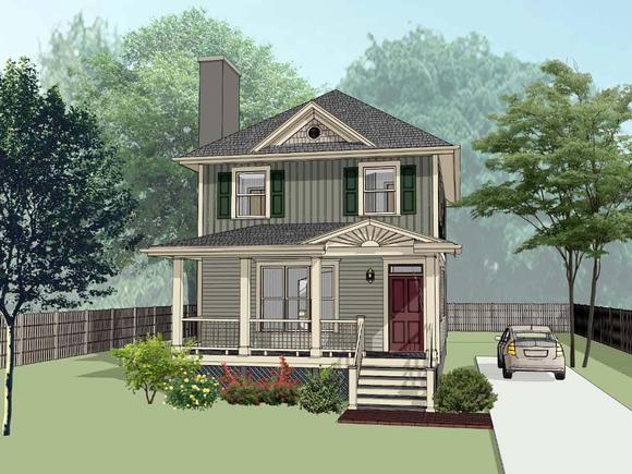 Bungalow House Plan 72744 with 3 Beds, 3 Baths Elevation