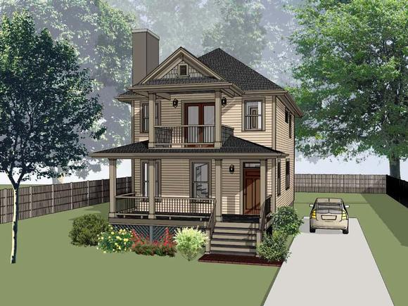 Bungalow House Plan 72745 with 3 Beds, 3 Baths Elevation