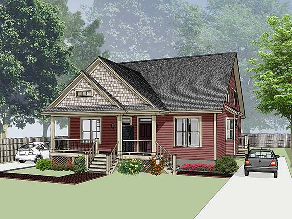 Bungalow Multi-Family Plan 72780 with 6 Beds, 4 Baths Elevation