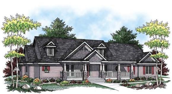 Country, Craftsman, Farmhouse, One-Story, Ranch House Plan 72908 with 3 Beds, 3 Baths, 3 Car Garage Elevation