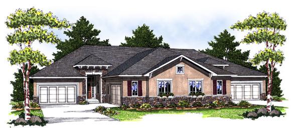 Mediterranean, Traditional Multi-Family Plan 73032 with 8 Beds, 8 Baths, 6 Car Garage Elevation