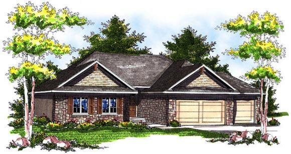 Country, One-Story, Ranch House Plan 73189 with 3 Beds, 2 Baths, 3 Car Garage Elevation