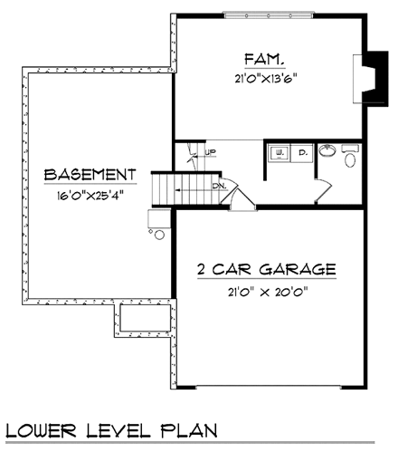 Country House Plan 73287 with 3 Beds, 2 Baths, 2 Car Garage First Level Plan