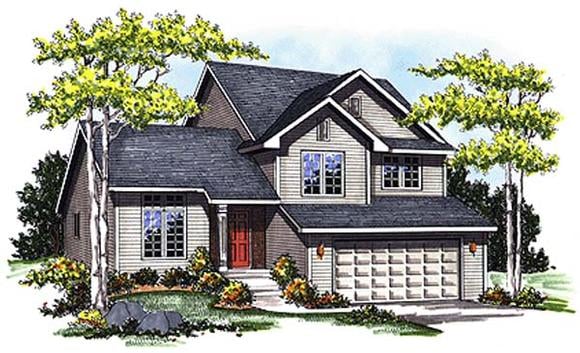 Country House Plan 73287 with 3 Beds, 2 Baths, 2 Car Garage Elevation