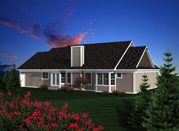 House Plan 73301 Ranch Style With 1928 Sq Ft 3 Bed 1 Bath 1
