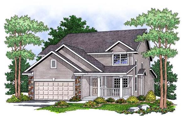 Country House Plan 73462 with 4 Beds, 3 Baths, 2 Car Garage Elevation