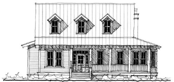 Historic, Southern House Plan 73705 with 4 Beds, 3 Baths Elevation