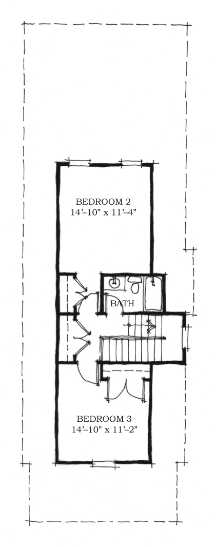 Historic, Southern House Plan 73706 with 3 Beds, 3 Baths Second Level Plan
