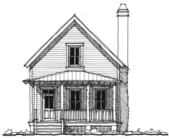 Historic, Southern House Plan 73706 with 3 Beds, 3 Baths Elevation