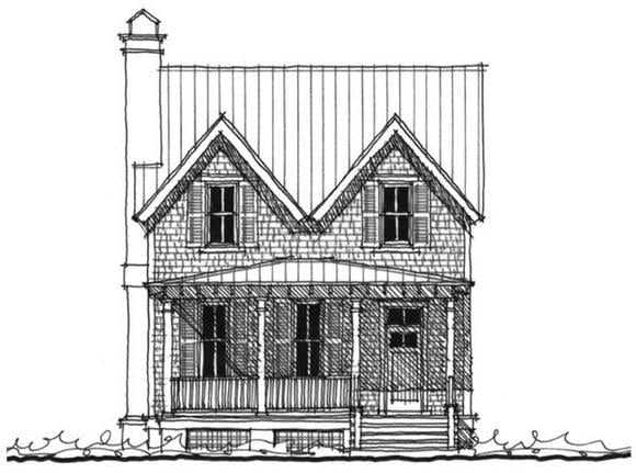Historic, Southern House Plan 73708 with 3 Beds, 3 Baths Elevation