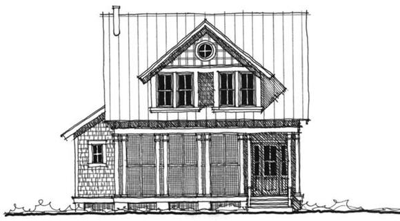 Historic, Southern House Plan 73715 with 4 Beds, 4 Baths Elevation
