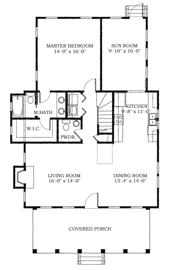 Historic, Southern House Plan 73733 with 4 Beds, 4 Baths Level One