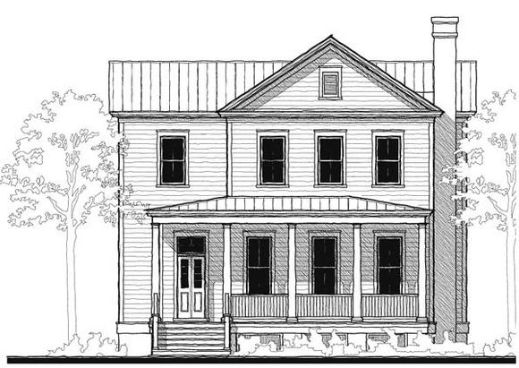 Historic, Southern House Plan 73734 with 4 Beds, 4 Baths Elevation