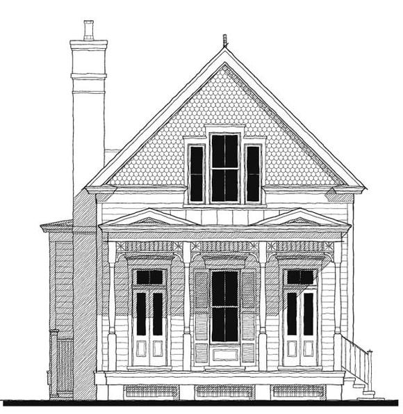 Historic, Southern House Plan 73736 with 3 Beds, 3 Baths Elevation