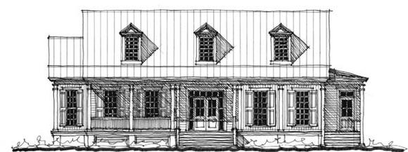 Historic, Southern House Plan 73743 with 4 Beds, 5 Baths Elevation