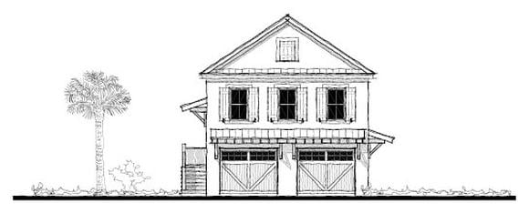 Historic 2 Car Garage Apartment Plan 73751 with 2 Beds, 2 Baths Elevation