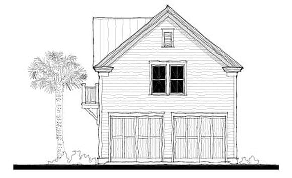 Historic 2 Car Garage Apartment Plan 73752 with 1 Beds, 1 Baths Elevation