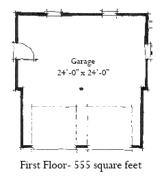 Historic 2 Car Garage Plan 73755 First Level Plan