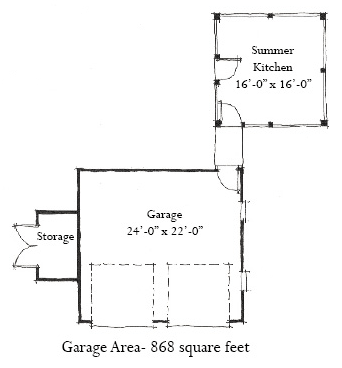 Historic 2 Car Garage Apartment Plan 73756 Level One