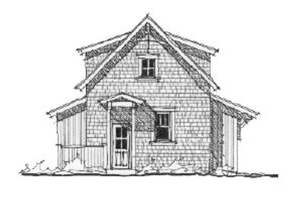 Historic 2 Car Garage Apartment Plan 73766 with 1 Beds, 1 Baths Elevation