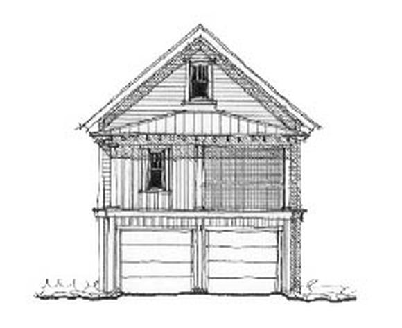 Historic 2 Car Garage Apartment Plan 73767 with 1 Beds, 1 Baths Elevation