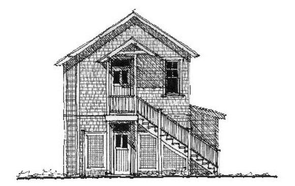 Historic 2 Car Garage Apartment Plan 73778 with 1 Beds, 1 Baths Elevation