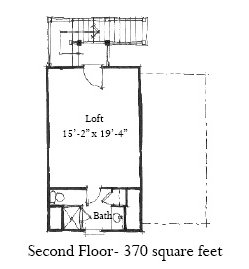 Historic 2 Car Garage Plan 73779 with 1 Beds, 1 Baths Second Level Plan