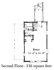 Historic 2 Car Garage Apartment Plan 73796 with 1 Beds, 1 Baths Level Two