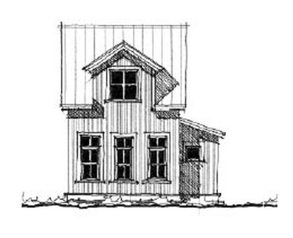 Historic House Plan 73819 with 2 Beds, 2 Baths Elevation