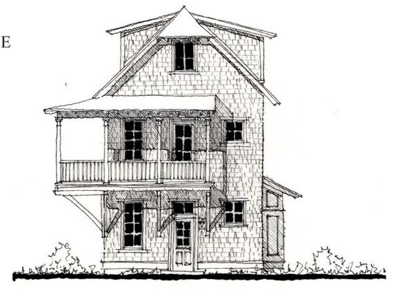 Historic House Plan 73833 with 2 Beds, 3 Baths Elevation
