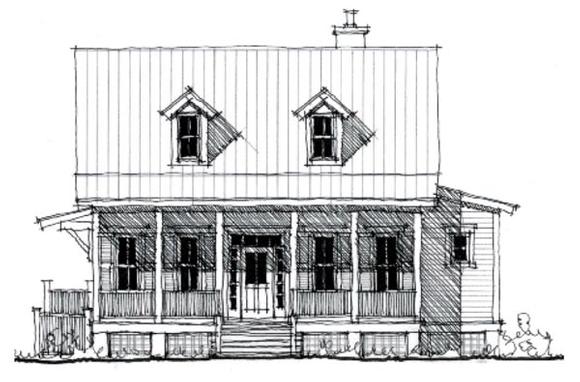 Country, Historic House Plan 73844 with 4 Beds, 3 Baths Elevation