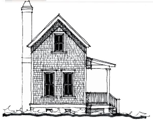 Country, Historic House Plan 73846 with 2 Beds, 2 Baths Elevation