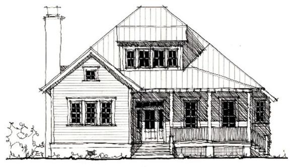 Country, Historic House Plan 73849 with 3 Beds, 3 Baths Elevation