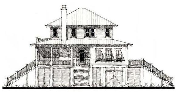 Country, Historic House Plan 73856 with 4 Beds, 4 Baths Elevation